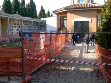 Lavori al cimitero di Capodarco di Fermo