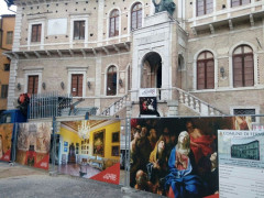 Lavori in corso a Palazzo dei Priori di Fermo