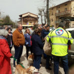 Il tour d'aiuti agli animali del cratere fa tappa nel fermano