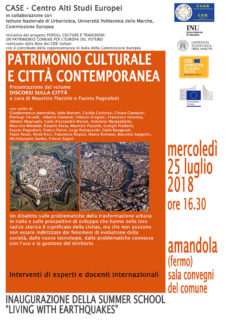 Presentazione volume "Discorsi sulla Città" ad Amandola - locandina