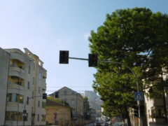 Semaforo su viale Trento a Fermo