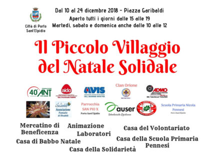 Il Piccolo Villaggio del Natale Solidale a Porto Sant'Elpidio