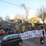 Corteo di protesta degli studenti dell'ITI Montani di Fermo