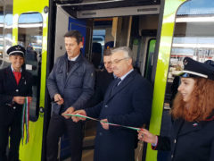 Consegna del treno Jazz alle Marche