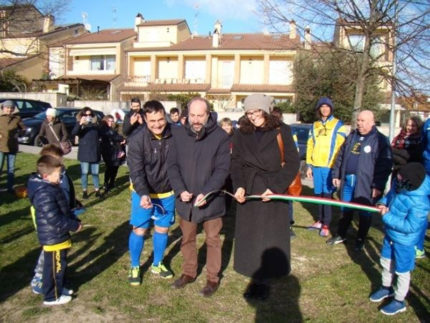 Inaugurazione campo polivalente a Salvano di Fermo