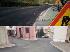 Lavori sulle strade di Montegranaro