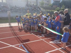 Taglio del nastro alla pista di atletica di via Leti a Fermo