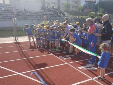 Taglio del nastro alla pista di atletica di via Leti a Fermo