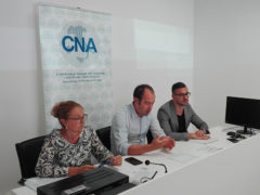 Incontro alla CNA di Fermo con Paolo Silenzi, Ermanno Traini e Irene Mancinelli