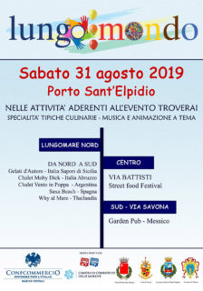 Lungomondo 2019 a Porto Sant'Elpidio - locandina
