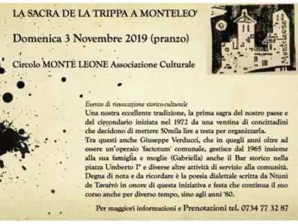 La Sacra de la Trippa a Monteleò 2019