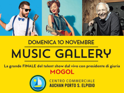 Music Gallery, la grande finale domenica 10 novembre al Centro Commerciale Auchan Porto Sant’Elpidio con ospite speciale Mogol