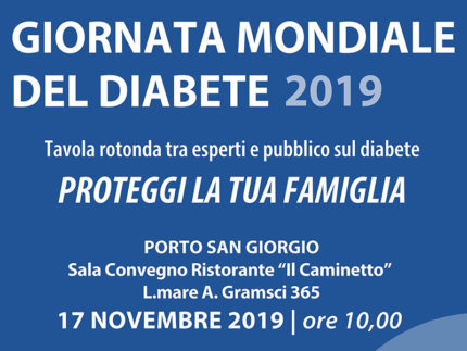 Giornata Mondiale del Diabete 2019 - Incontro a Porto San Giorgio