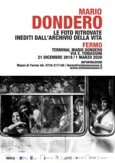 Mostra a Fermo “Mario Dondero. Le foto ritrovate. Inediti dall’archivio della vita” - locandina