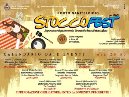 Locandina dell'edizione 2020 di Stoccofest in Tour