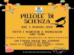 Locandina del progetto "Pillole di scienza"