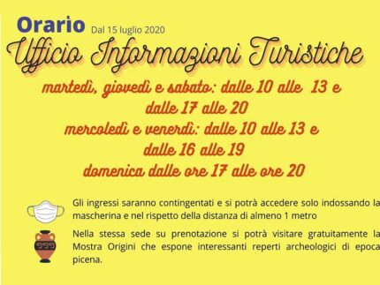 Nuovi orari del'ufficio turistico di Porto Sant'Elpidio