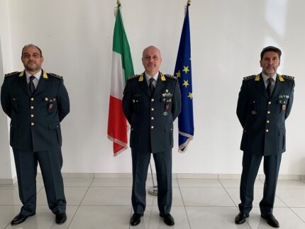 Vertici della Guardia di Finanza di Fermo