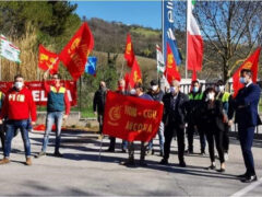 Protesta delocalizzazione Elica S.p.A