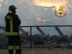 Incendio a Santa Vittoria in Matenano