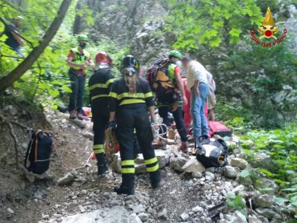 Uomo soccorso presso le Gole dell'Infernaccio