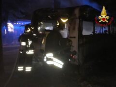 Incendio di una roulotte ad Altidona