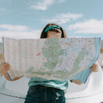 Auto, viaggio, mappa