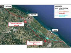 Progetto di arretramento della ferrovia Adriatico tra Pesaro e Fano