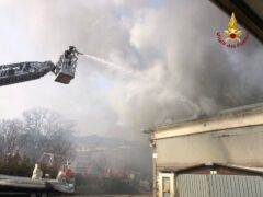 Incendio a Porto San Giorgio