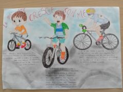 Disegno realizzato per il concorso "Sicurezza in bicicletta"