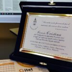 Targa per la dirigente scolastica Cristina Corradini