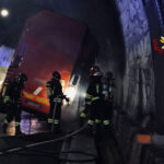 Camion a fuoco tra Pedaso e Grottammare in A-14