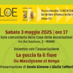 Incontro con l'associazione "La goccia fa il fiore"