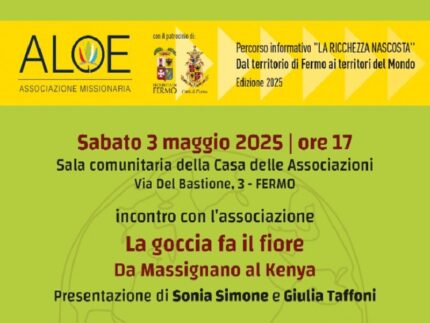 Incontro con l'associazione "La goccia fa il fiore"