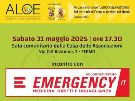 Incontro a Fermo con i volontari di Emergency
