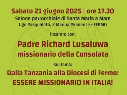 Incontro "Essere missionario in Italia"