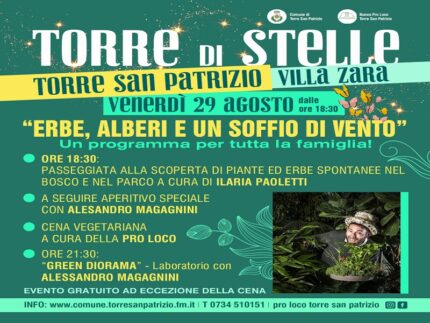 Locandina della serata conclusiva di "Torre di Stelle" 2025