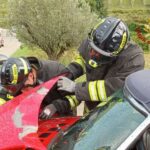 Frontale tra due automobili a Marina di Altidona