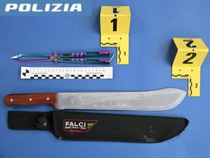 Armi sequestrate dalla Polizia a Porto Sant'Elpidio