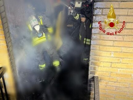 Incendio in un'abitazione a Lido di Fermo