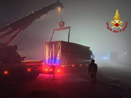 Tir soccorso dai Vigili del Fuoco ad Amandola