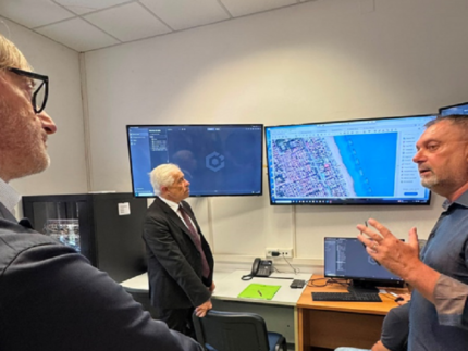 Visita del prefetto D'Alascio alla Sala Operativa di Porto San Giorgio