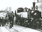 La locomotiva del 1908 sulla Fermo - Amandola