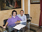 Cesare Catà e il Sindaco Andrea Agostini